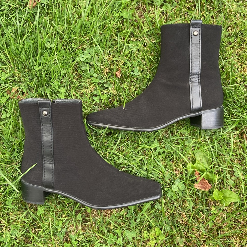 Stuart Weitzman Black GORE‑TEX Waterproof Square Toe Ankle Boot Women's Size 7.5 - Picture 14 of 14